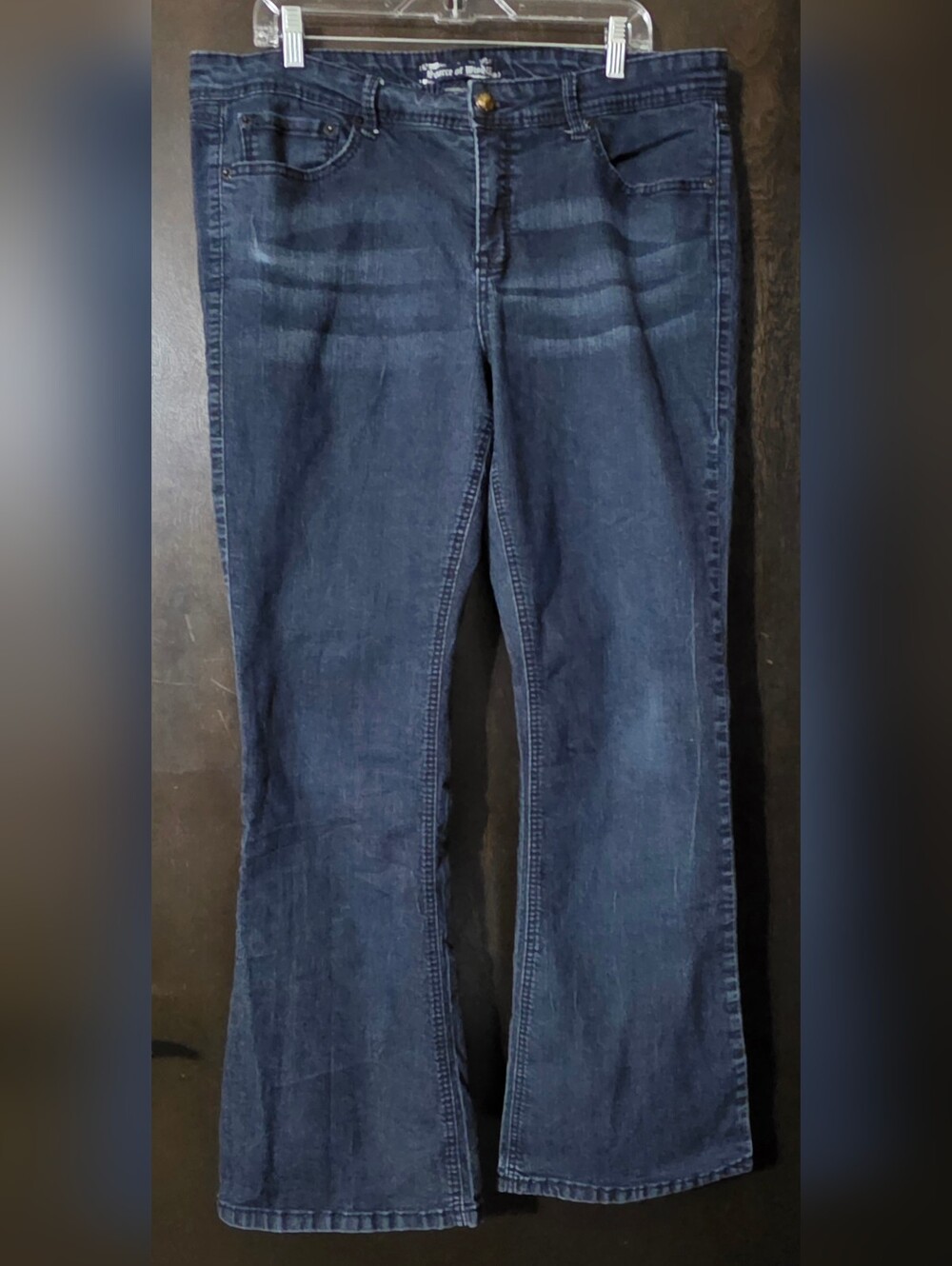 Denim Dark Wash Boot-cut Flare Jeans Sold By Torrid Y2K Stretch Women's Size 20